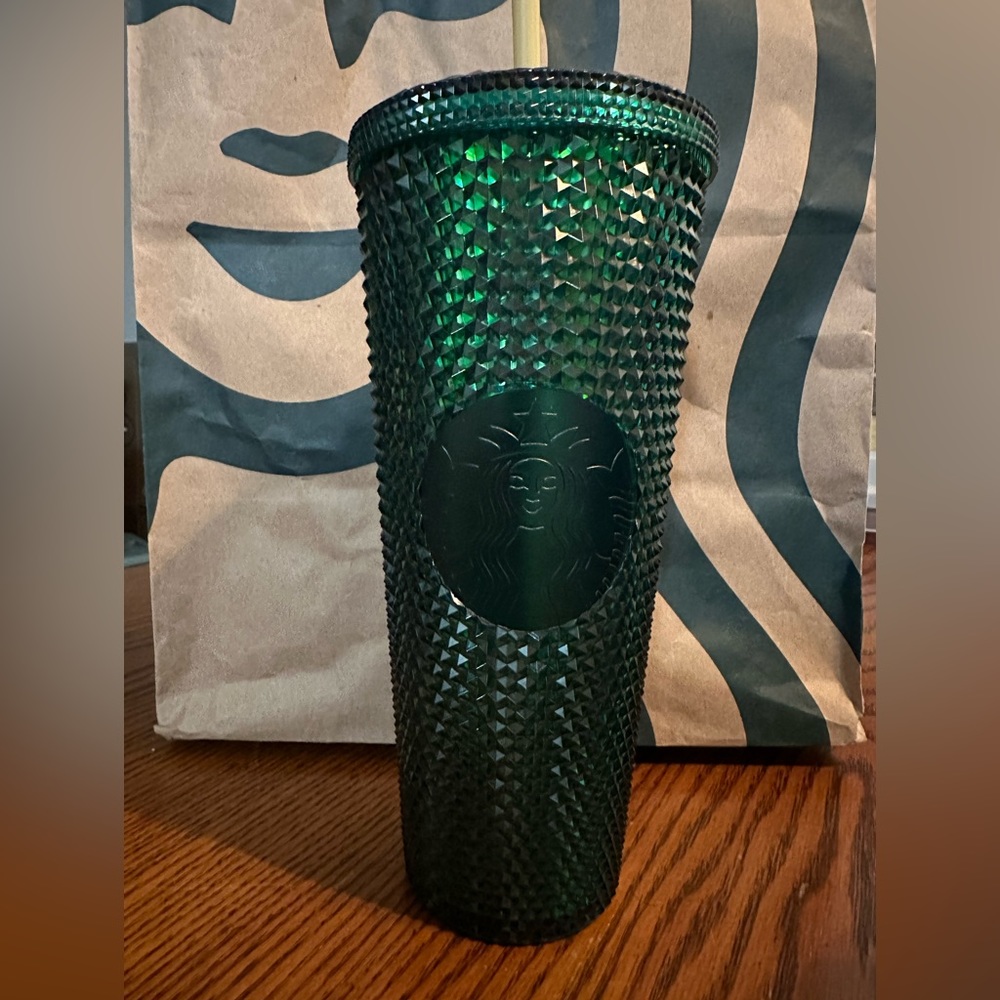 NEW Starbucks SSU Sacramento State Studded Cup Tumbler Collection Green 24 oz